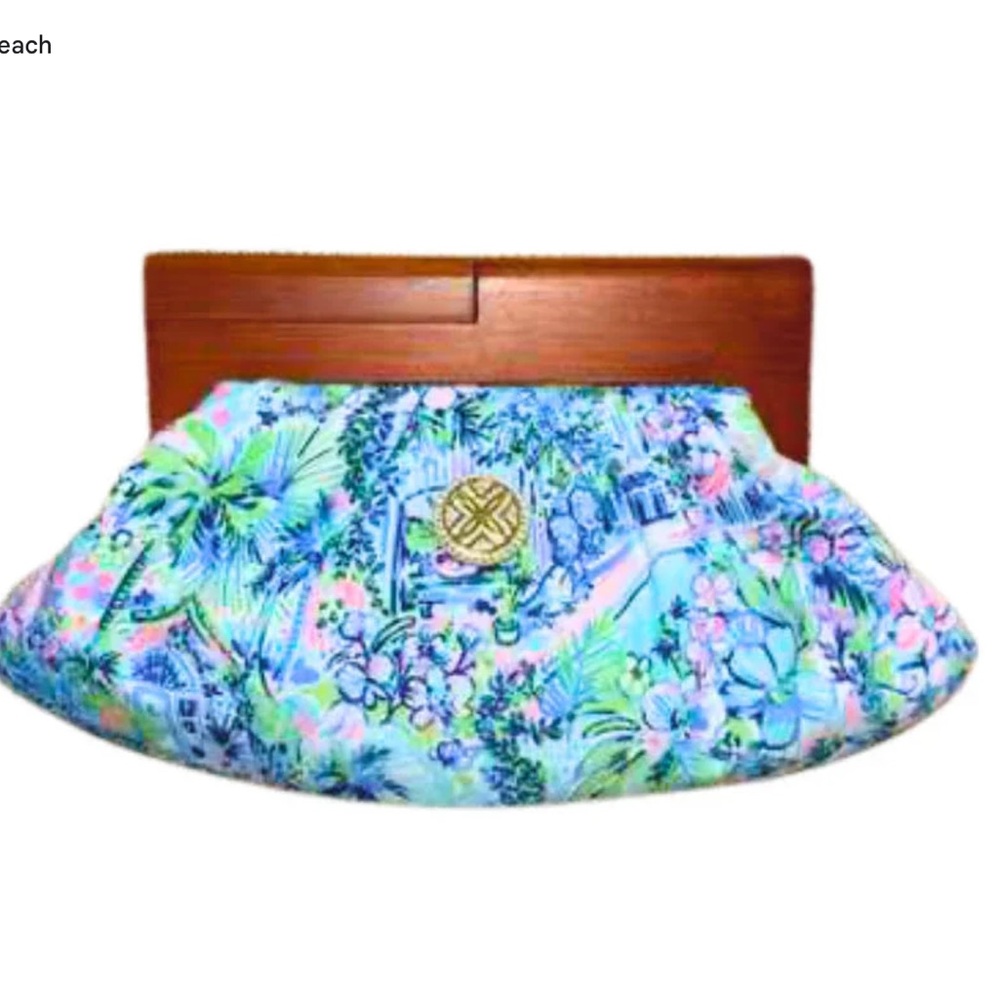 New Lilly Pulitzer Lilly's House - The Printed Peach Savannah bag Rare
